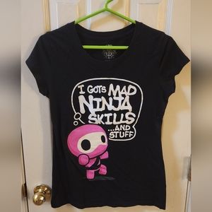 Mad ninja skills t shirt womens